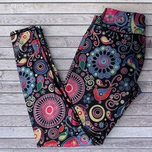 Whimsical Multicolor Printed Leggings medium